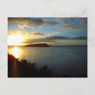 Cartão Postal Calçado Island Sunrise do Monte Paku Nova Zelândia