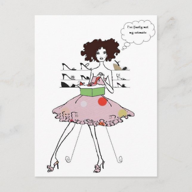 Cartão Postal Calçados fabulosos (Frente)