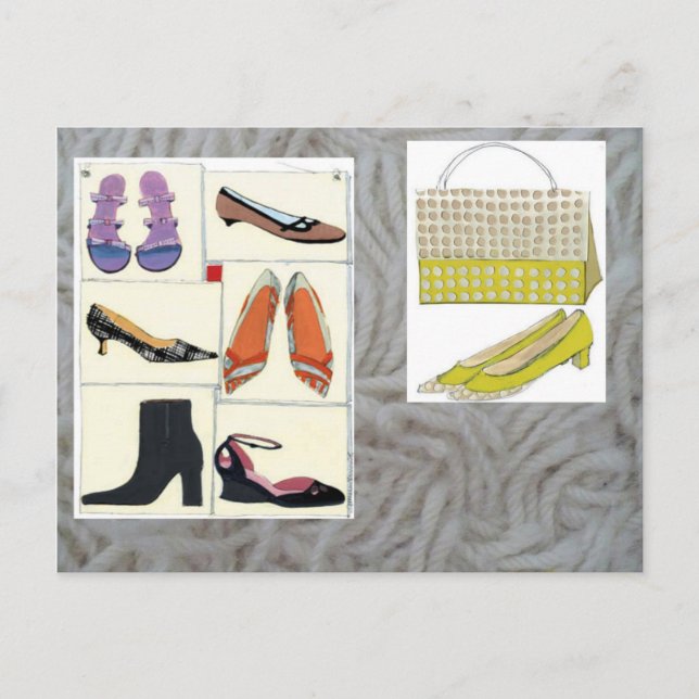 Cartão Postal calçados nunca suficientes (Frente)
