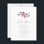 Cartão Postal Calçados para bebês, cor-de-rosa, Chá de fraldas d<br><div class="desc">Calçados para bebês,  cor-de-rosa,  Chá de fraldas delicado</div>