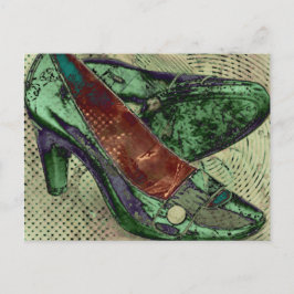 Cartão Postal calçados verdes