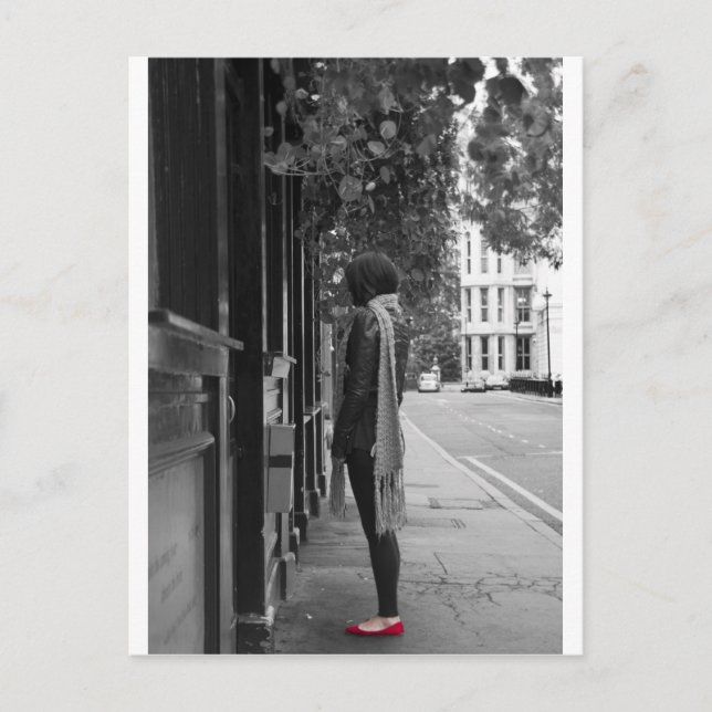 Cartão Postal Calçados vermelhos (Frente)