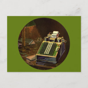 Cartão Postal Calculadora Contabilística do Comptomômetro da Vin