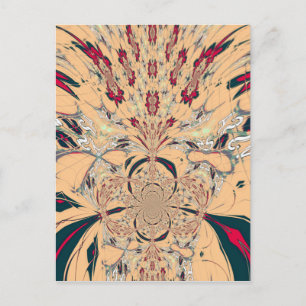 Cartão Postal Caleidoscópio Africano Vibrante: Uma Delícia de Pe