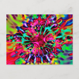 Cartão Postal Caleidoscópio Apofise Arte Fractal - I