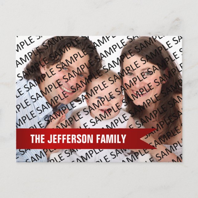 Cartão Postal Calendário Anual do Modelo de Foto da Família 2023 (Frente)