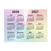 Calendário da Escola Nuvem Arco-Íris 2026-2027 por