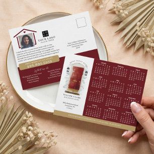 Cartão Postal Calendário de Imóveis de Porta de Água Vermelha 20