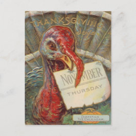 Cartão Postal Calendário de Novembro de Comida de Peru