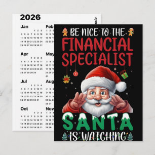 Cartão Postal Calendário do Advento de Piadas do Papai de 2026 C