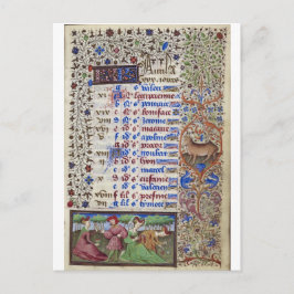 Cartão Postal Calendário medieval: Abril