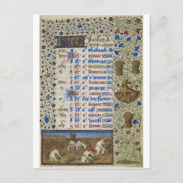 Cartão Postal Calendário medieval: Julho