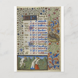 Cartão Postal Calendário medieval: Junho