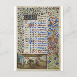 Cartão Postal Calendário medieval: Setembro