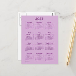Cartão Postal Calendário Mini Tekton Rosa 2023 por Janz