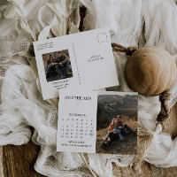 Calendário Moderno Salvar O Cartão-Postal De Foto 