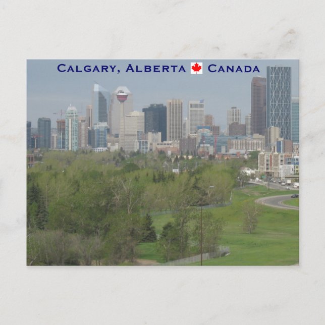 Cartão Postal Calgary Alberta Canadá (Frente)