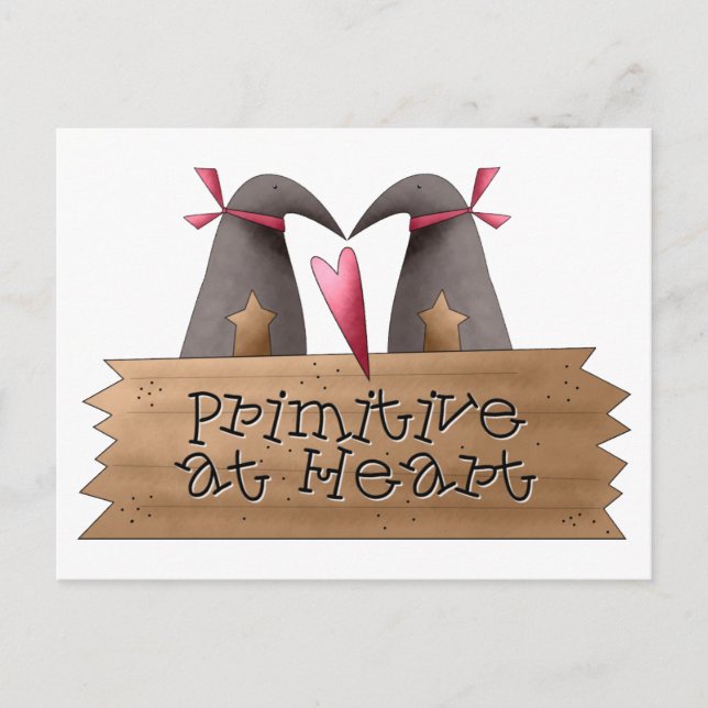 Cartão Postal Cali Crows Primitivo no Coração (Frente)