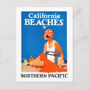 Cartão Postal California Beaches Promocional