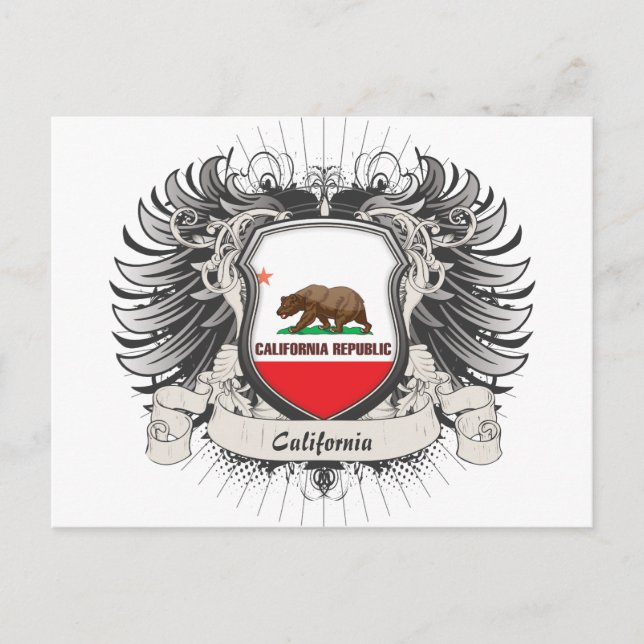 Cartão Postal California Crest (Frente)