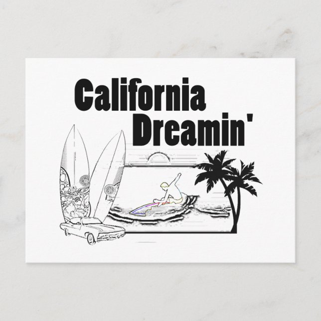 Cartão Postal California Dreamin' (Frente)