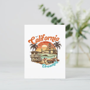 Cartão Postal California Dreamin" - Ponte Costeira, Praia