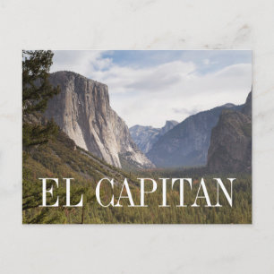 Cartão Postal Califórnia El Capitan Parque Nacional de Yosemite