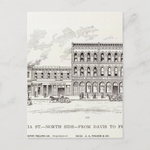 Cartão Postal California North side Davis e Front