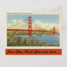 Cartão Postal California, Ponte Ouro Gate
