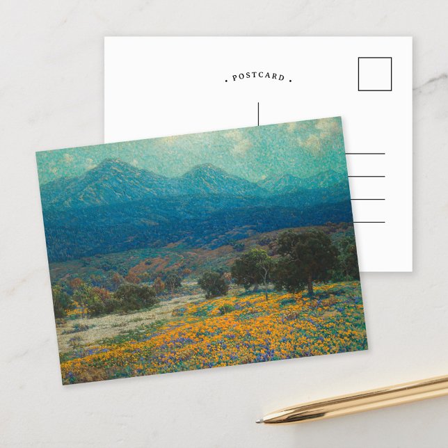 Cartão Postal California Poppy Field | Granville Redmond (Criador carregado)