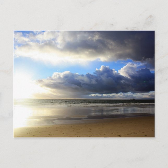 Cartão Postal Califórnia - praia de Manhattan. J (Frente)