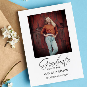 Cartão Postal Caligrafia de Script Moderno Impressionante do For