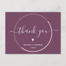 Caligrafia Elegante - Agradecimento de Casamento B