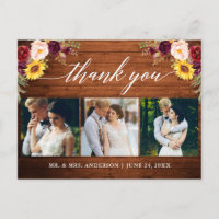 Caligrafia Mista Floral Casamento Madeira Obrigado