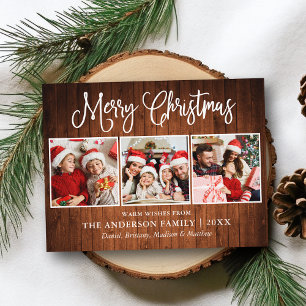 Cartão Postal Caligrafia Moderna Divertida Natal Madeira 3 Foto