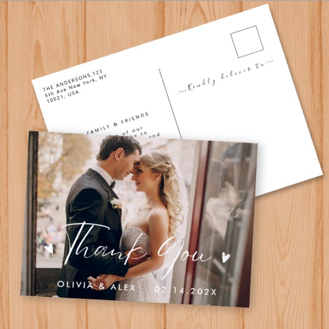 Cartão Postal Caligrafia Obrigado (Criador carregado)