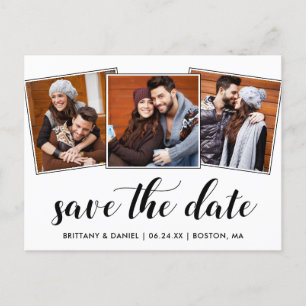 Cartão Postal Caligrafia Salva A Foto Do Noivado 3