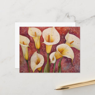 Cartão Postal Calla Lillies