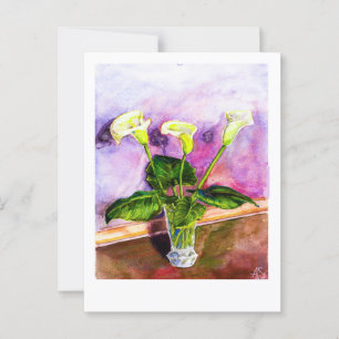 Cartão Postal Calla Lily