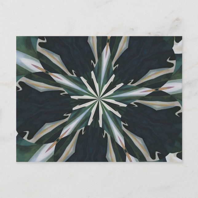 Cartão Postal Calla Lily Star Kaleidoscope (Frente)