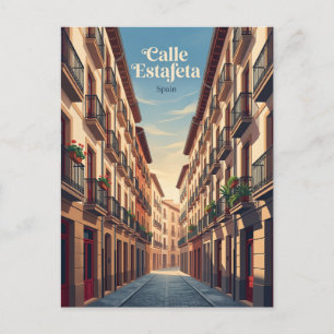 Cartão Postal Calle Estafeta Espanha