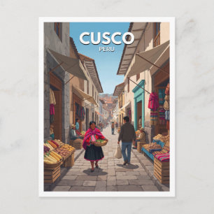 Cartão Postal Calle Nueva, Cusco Peru Viagem