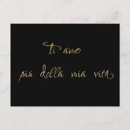 Cartão Postal Calligrafia - Amor Italiano