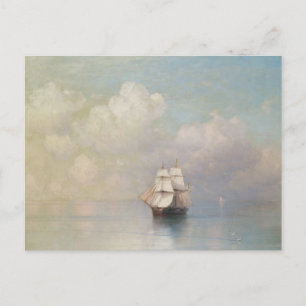 Cartão Postal Calm Seas Ivan Aivazovsky paisagismo marítimo