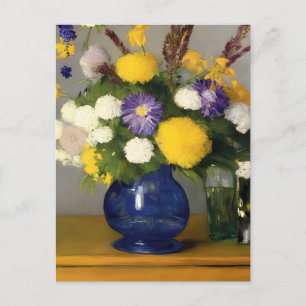 Cartão Postal Calm Watercolor Arte Botânica