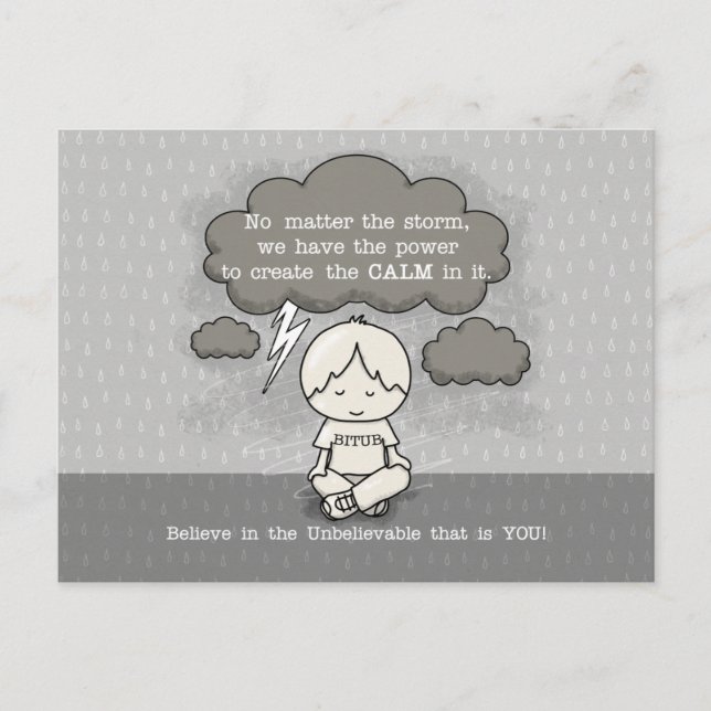 Cartão Postal Calma na Tempestade (Frente)