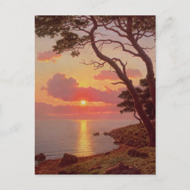 Cartão Postal Calme de Soir, Cote d'Azur (Frente)