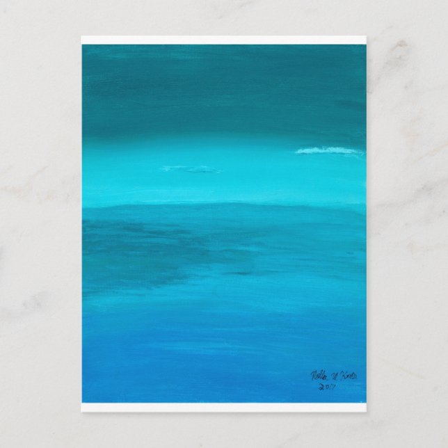 Cartão postal "Calming Waters" Art de Heather (Frente)