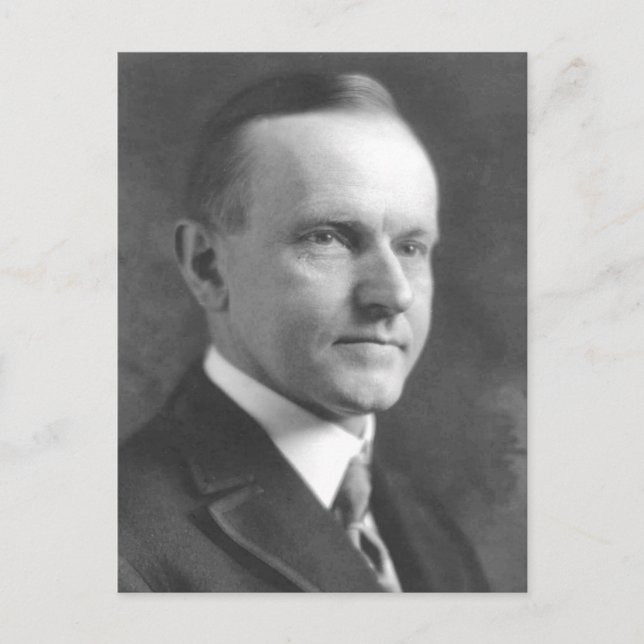 Cartão Postal Calvin Coolidge (Frente)