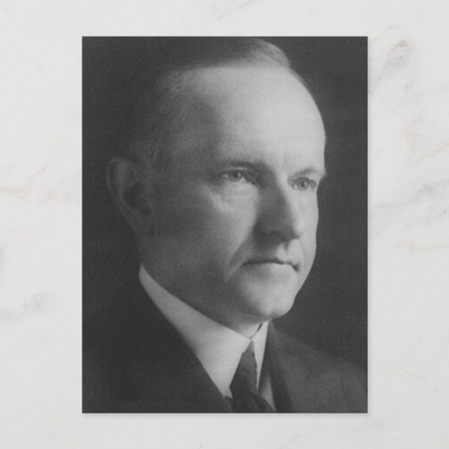 Cartão Postal Calvin Coolidge (Frente)